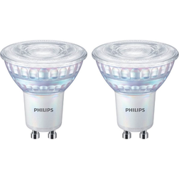 Philips Ampoule led Spot GU10 35W White Chaud Compatible Variateur, Verre, Lot de 2