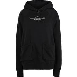 Nike Nsw Swoosh Hoodie Ft White/Black Female