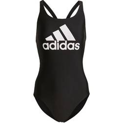 Adidas Women's SH3.RO Big Logo Swimsuit - Black/White