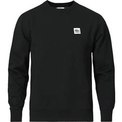 Lacoste LIVE Patch Cotton Fleece Sweatshirt Unisex - Black