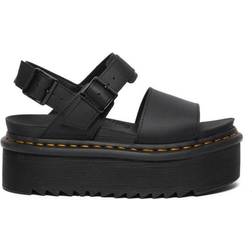 Dr. Martens Voss Women's Leather Strap Platform Sandals - Black