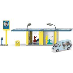 Siku Bus Stop with School Bus 5509