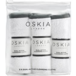 Oskia Dual Active Cleansing Cloths 3-Pack