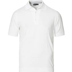 John Smedley Adrian Slim Fit Sea Island Polo Shirt - White