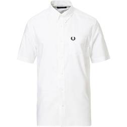 Fred Perry Short Sleeve Oxford Shirt - White