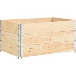 vidaXL Caja De Palés 3 Unidades Madera Maciza De Pino 80x120 cm