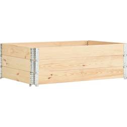 vidaXL Caja De Palés 3 Unidades Madera Maciza De Pino 50x150 cm - Marrón