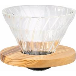 Hario V60 Glass Dripper Olive Wood 02