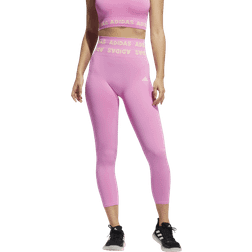 Adidas Training Aeroknit 7/8 High Rise Tights Women - Screaming Pink