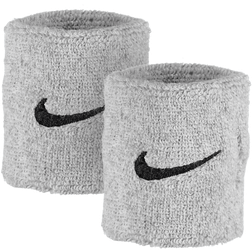 Nike Swoosh Wristband 2 Pack - Grey/Black