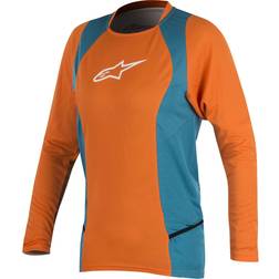 Alpinestars Stella Drop 2 Long Sleeve Jersey Women - Bright Orange Ocean