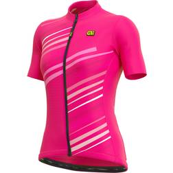 Ale Solid Flash Short Sleeve Jersey Women - Magenta