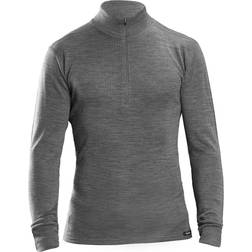 GripGrab Bamboo Half Zip Long Sleeve - Grey