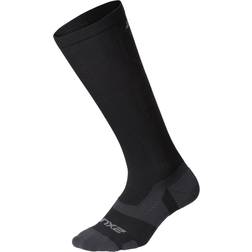 2XU Vectr Light Cushion Full Length Compression Socks - Black/Titanium