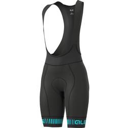 Ale Graphics PRR Strada Bib Shorts Women - Black/Turquoise