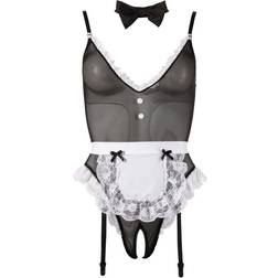 Cottelli Collection Costume de serveuse Noir