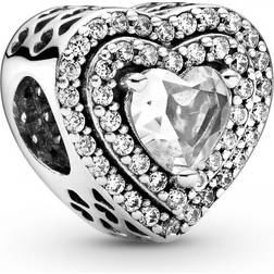 Pandora Charm Corazón Brillante Elevado 799218c01