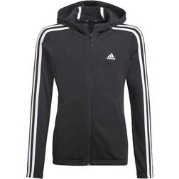 Adidas Essentials 3-Stripes Hoodie - Black/White