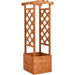 vidaXL Trellis Planter with Arch 39x49x130cm