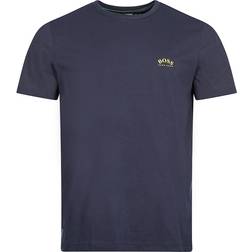 HUGO BOSS Curved T-shirt - Dark Blue