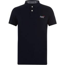 Superdry Organic Cotton Classic Pique Polo Shirt - Eclipse Navy