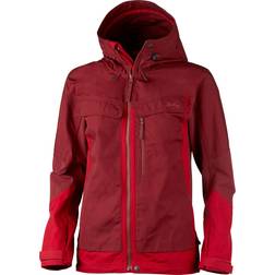 Lundhags Authentic Stretch Hybrid Hiking Jacket Women - Red/Dark Red