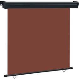 vidaXL Retractable Side Awning Folding Roll Up Window Shade 65' x 98.4' Brown