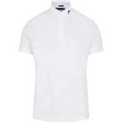 J.Lindeberg Tour Tech Slim TX Jersey Polo Shirt - White