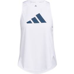 adidas 3 Bar Logo Tank Top Women - White/Crew Red/Crew Navy