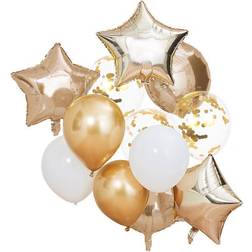 Ginger Ray Metallic Gold Balloons Bundle 12-pack