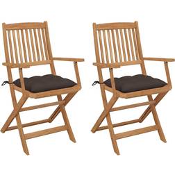 vidaXL 3064613 2-pack Trädgårdsmatstol