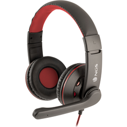 NGS Vox420 DJ Cuffia Gaming Padiglione Nero Rosso