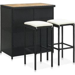 vidaXL 313473 Bargrupp, 1 Bord inkl. 2 Stolar