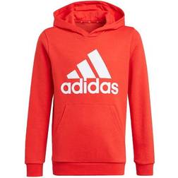 Adidas Boys Essentials Big Logo Hoodie - Vivid Red/White