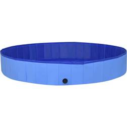 vidaXL Piscina Per Cani Pieghevole Blu 300x40 cm In PVC - Red