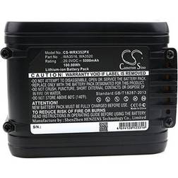 Cameron Sino Ersatzakku CS-WRX352PX Worx WA3516 WA3525 WA3551 20 Volt 5000mAh Li-Ion