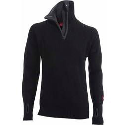 Ulvang Rav Sweater With Zip - Black/Charcoal Melange