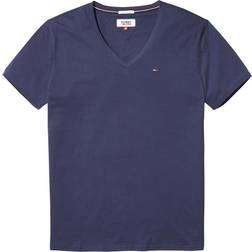Tommy Hilfiger TJM Original Jersey Tee V Neck - Navy/Wit