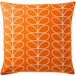 Orla Kiely Linear Stem Cushion Bed Pillow Persimmon (50x50cm)