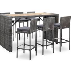 vidaXL 49563 Ensemble de Bar d'Extérieur, 1 Table incluse 6 Chaises