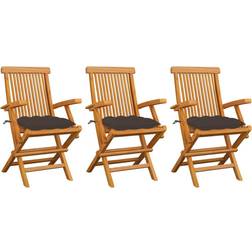 vidaXL 3062514 3-pack Garden Dining Chair