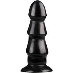 All Black Dildo Anale nero con Protuberanze Nero