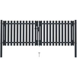 vidaXL Double Door Fence Gate 306x250cm