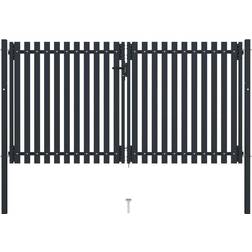 vidaXL Double Door Fence Gate 306x200cm