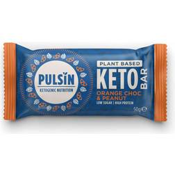 Pulsin Keto Bar Orange Choc & Peanut 50g 18 pcs