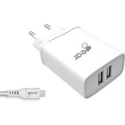 Gear by Carl Douglas 220V 2xUSB 3.1A USB-C