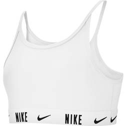 Nike Kid's Trophy Sports Bra - White/White/Black (CU8250-100)