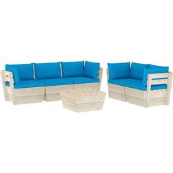 vidaXL 3063520 Lounge-Set, 1 Tisch einschl. 5 Sofas