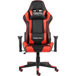 vidaXL Sedia Da Gaming Girevole Rossa In Pvc