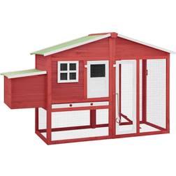 vidaXL 170864 Chicken Coop with Nest Box